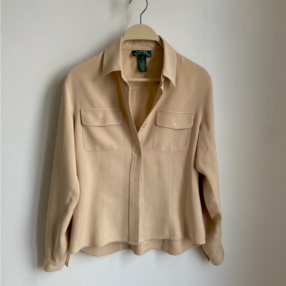 100% silk Ralph Lauren shirt